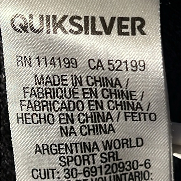 Quicksilver Men's Shirt S Blue Vintage Crewneck Long Sleeve - Picture 7 of 12